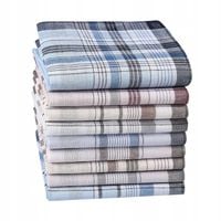 12x CHUSTECZKI DO NOSA KLASYCZNE POSZETKA MĘSKIE BAWEŁNIANE NA PREZENT