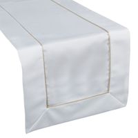 Bieżnik dekoracyjny MADELE 40x140 Eurofirany biały złoty