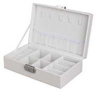 SZKATUŁKA NA BIŻUTERIE ORGANIZER KUFEREK PORZĄDEK POJEMNA ELEGANCKA