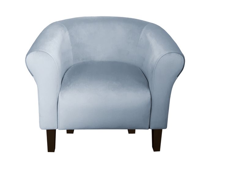 Fotel Milo nogi venge szary błękit BL06 zdjęcie 2