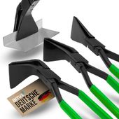 19551Cęgi do gięcia blachy szczypce dekarskie zestaw 3 sztuk zielone cęgi