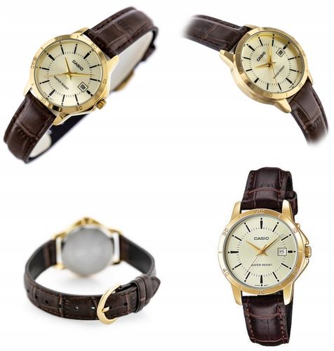 ZEGAREK DAMSKI CASIO TIARA klasyczny na pasku datownik + BOX + GRAWER na Arena.pl