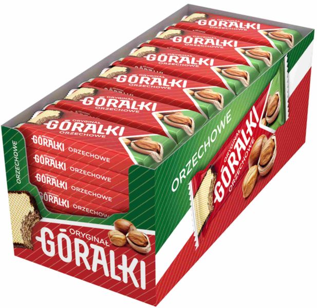 (x36) GÓRALKI Wafel Orzechowy 45g zdjęcie 1