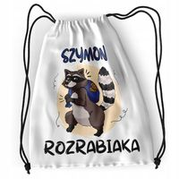 Plecak Sportowy Szkolny Dla Szymona Syna Dziecka Z Nadrukiem Ze Zdjęciem