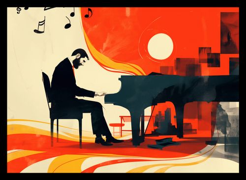 Plakat 35x25cm Pianista na Arena.pl