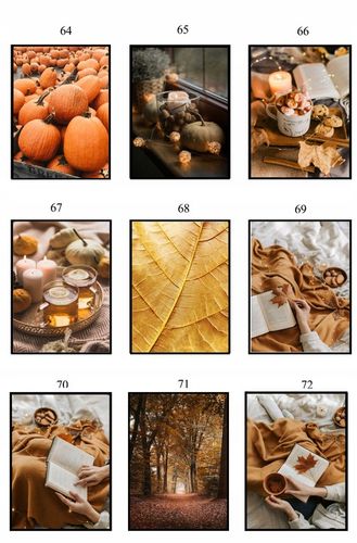 PLAKAT 40x50 JESIENNY poster DUŻO WZORÓW eviero do domu pejzaże na na Arena.pl