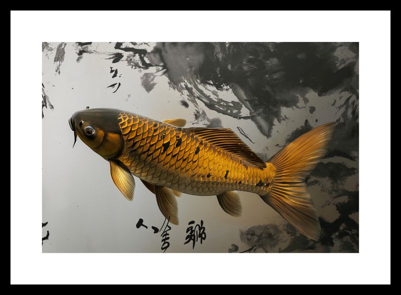 Plakat 30x20cm Spokojna Ryba Koi zdjęcie 3