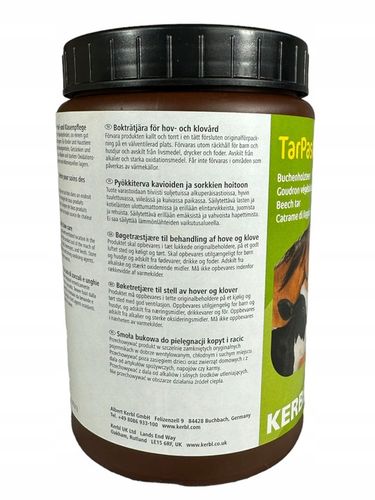 Dziegieć smoła bukowa do kopyt 1kg KERBL dla bydła na Arena.pl