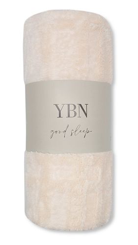 Koc Pluszowy 200X230 - Kremowy na Arena.pl