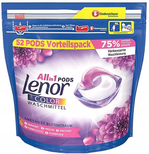 Lenor All-in-1 Amethyst kapsułki do prania kolorowego 52 szt DE na Arena.pl