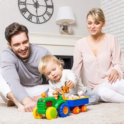 Dumel Traktor Farmer Interaktywny mówi PL świeci na Arena.pl