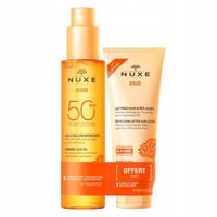 Nuxe SUN 50 olejek d/oplania SPF50 150ml + mleczko p/opalaniu 100ml
