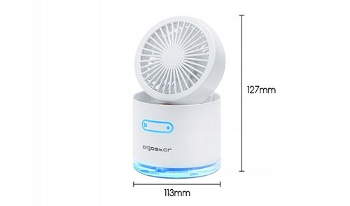 PRZENOŚNY MINI WENTYLATOR Z MGIEŁKĄ 10W 4W1 na Arena.pl