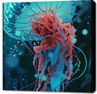Obraz 90x90cm Meduza - Tańcząca z Wodami