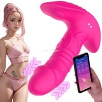 Posuwisty Wibrator Damski, Penis Motylek Pod Majtki, Dildo Na Smartfon APP