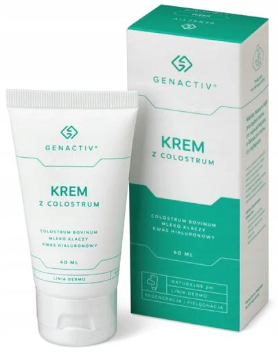 GENACTIV KREM Z COLOSTRUM + KWAS HIALURONOWY zdjęcie 1