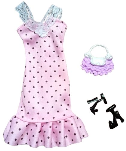 Ubranka dla Lalek SUKNIA TOREBKA BUTY sukienka Ciuchy #A1 na Arena.pl