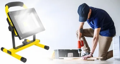 HALOGEN ROBOCZY REFLEKTOR NAŚWIETLACZ LED Z AKUMULATOREM PRZENOŚNY IP65 30W na Arena.pl