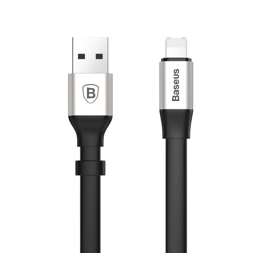 Kabel USB Micro Iphone 2w1 Baseus Portable 23cm 2A srebrny na Arena.pl