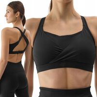 BIUSTONOSZ 4F DAMSKI SPORTOWY STANIK TRENINGOWY TOP JOGA CZARNY r. L