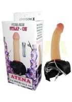 Proteza Penisa Z Wibracją Dla Kobiet - Loveclonex Atena 6,5"