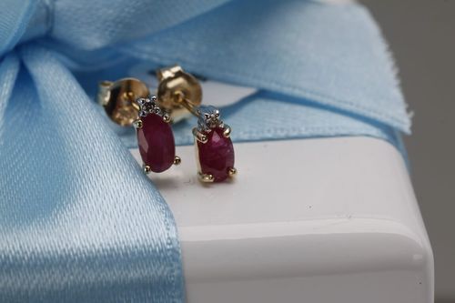 Złote kolczyki KZD2298 - Diament na Arena.pl