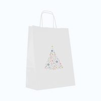 Torby świąteczne małe 24 x 11 x 32 cm choinka 30