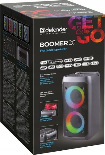 Głośnik Bluetooth Boombox Mobilny USB RADIO LED Bezprzewodowy na Arena.pl