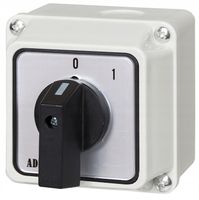 ŁĄCZNIK KRZYWKOWY 0-1 20A 3P W OBUDOWIE 70x70 3F IP65 PRZEŁĄCZNIK ZASILANIA