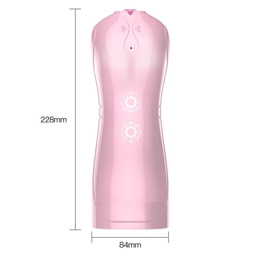 Masturbator-Vibrating and Flashing Masturbation Cup USB 7+7 Function / Talk Mode (Pink) na Arena.pl