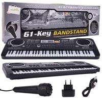 Keyboard Pianino Organy Elektroniczne 61 Klawiszy Mikrofon