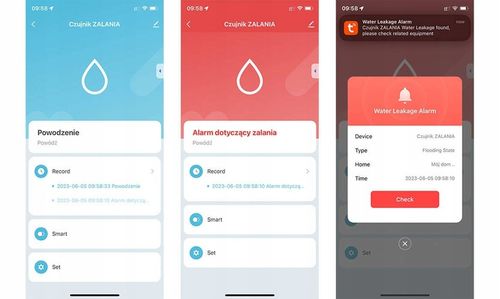 CZUJNIK ZALANIA wycieku wody WIFI TUYA sensor na Arena.pl