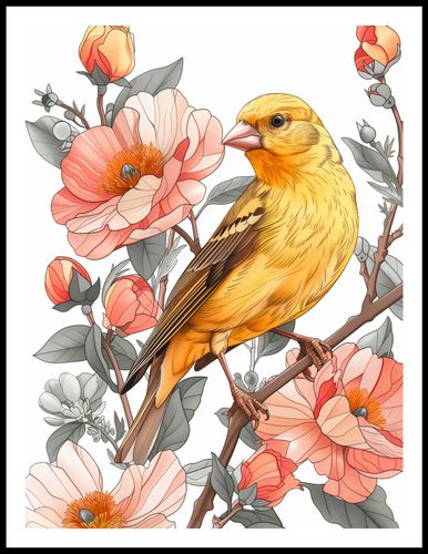 Plakat 60x80cm Wiosenny Śpiewaczek na Arena.pl