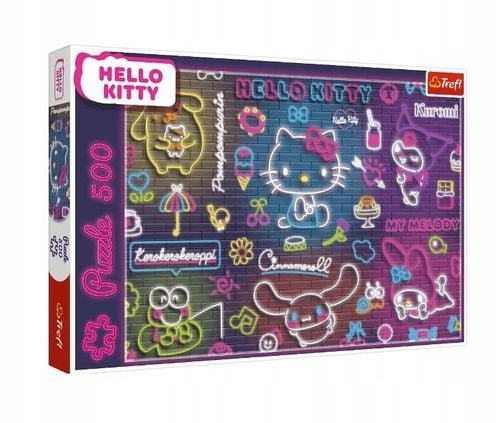 puzzle 500 neon hello kitty 37523 na Arena.pl