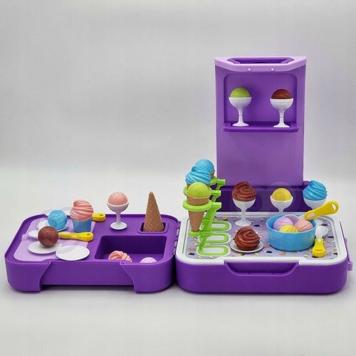 SKLEP LODZIARNIA 3w1 KUCHNIA WALIZKA LODY ZESTAW CUKIERNIA SŁODKOŚCI WOOPIE na Arena.pl