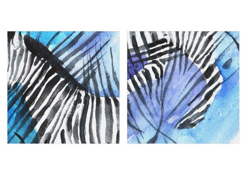 Obraz Na Płótnie - Zebra Rysunek - 150X100 Cm - Ea150X100-2986 na Arena.pl
