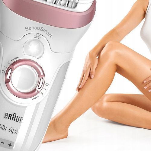DEPILATOR BRAUN Silk-epil 9 DELUXE FACE PACK Wet&Dry+ GOLARKA + DODATKI 4w1 na Arena.pl