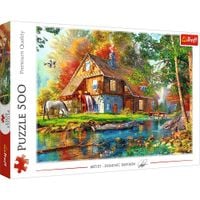 PUZZLE 500 CHATKA NAD RZEKĄ 37484