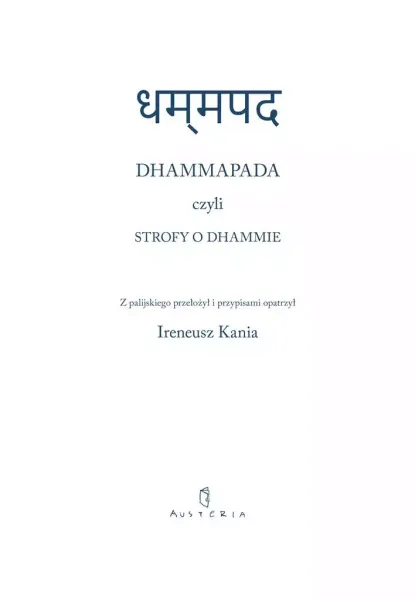 Dhammapada czyli Strofy o Dhammie zdjęcie 1