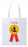 Dla Taty Tatusia Prezent Torba Eco Biała Shopper Z Nadrukiem Ze Zdjęciem