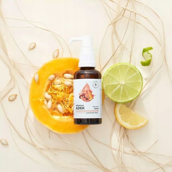 AURA HERBALS WITAMINA ADEK A+D3+E+K2 MK7 KROPLE zdjęcie 4