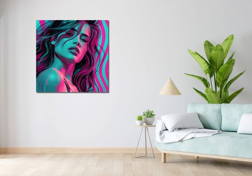 Obraz 90x90cm Neonowy Wzrok na Arena.pl