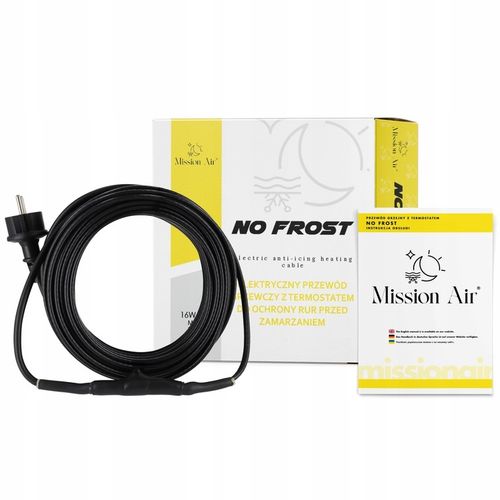 KABEL GRZEWCZY PRZEWÓD GRZEJNY Z TERMOSTATEM do rur rynny dachu 16W/m | 3M na Arena.pl