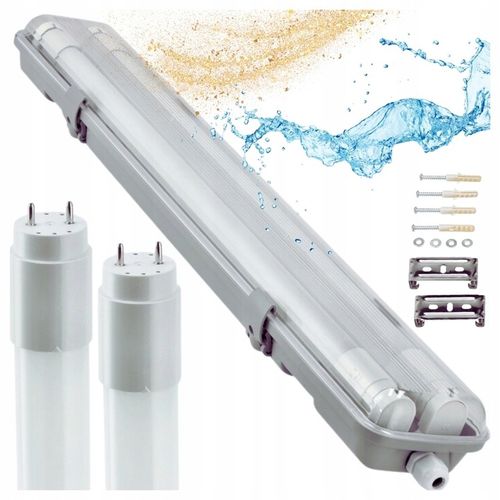 Oprawa Hermetyczna 120cm lampa + 2x świetlówki LED Wodoszczelna Do na Arena.pl