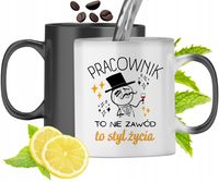 Dla Pracownika Kubek Magiczny Na Urodziny Prezent Z Nadrukiem Ze Zdjęciem