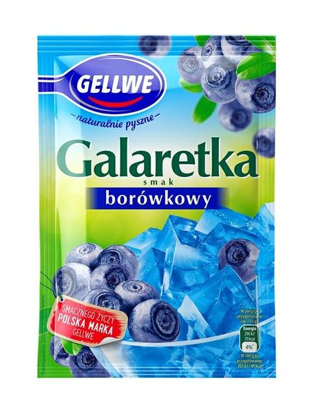 GELLWE GALARETKA BORÓWKOWA 72G zdjęcie 1