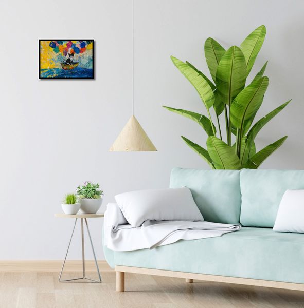 Plakat 35x25cm Kot na Łodzi zdjęcie 4