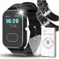 SMARTWATCH DLA SENIORA ZEGAREK 4G FUNKCJA SOS GPS ROZMOWY LOKALIZATOR IPX8