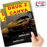 Ulotki A5 A6 A4 DL DRUK Z CANVA - FULL KOLOR 150g