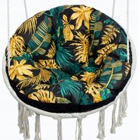 Poduszka okrągła na huśtawkę, kokon, fotel, bocianie gniazdo 100 liście